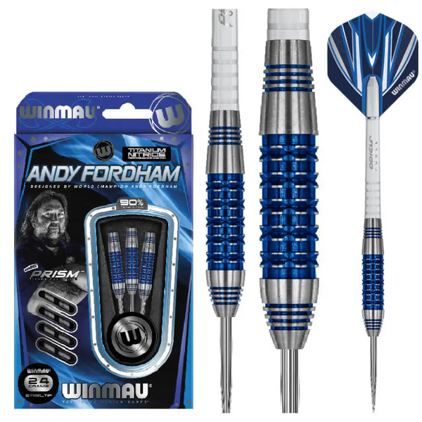 Andy Fordham SE Steel Tip Darts 90% Tungsten 24g