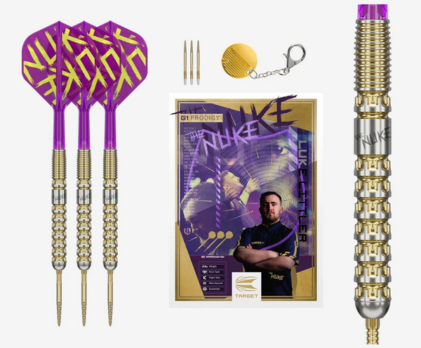 Luke Littler G1 Prodigy Swiss Point Darts 90% Tungsten