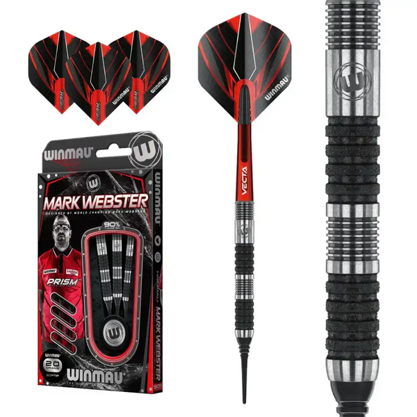 Mark Webster Diamond Edition Steel Tip Darts 90% Tungsten