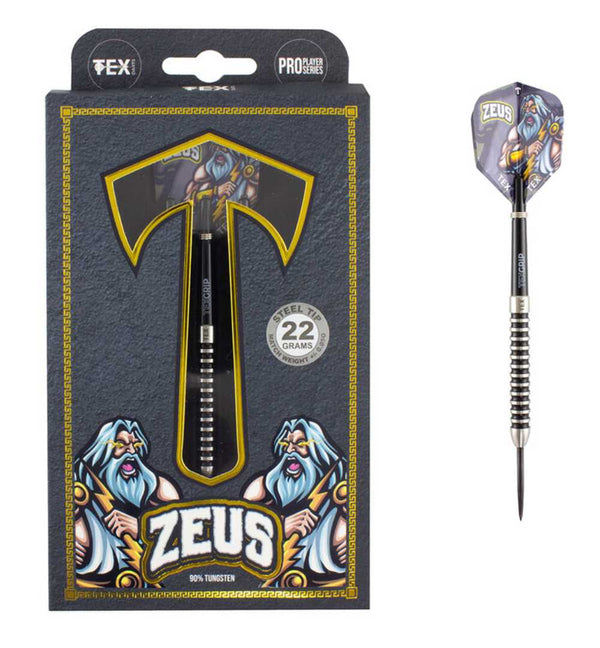 TEX Zeus Steel Tip Darts 90% Tungsten