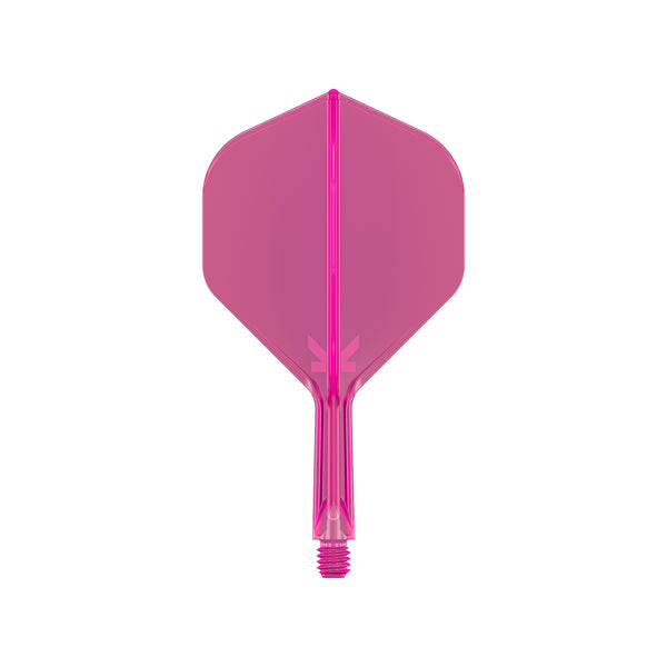 Neon Pink K-Flex No.2 Moulded Flight and Shaft System