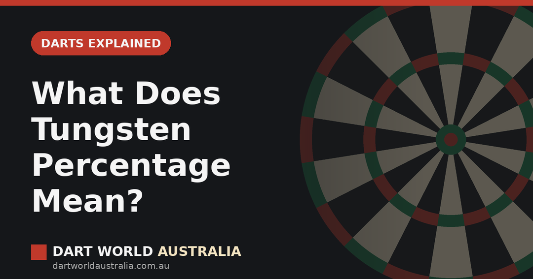 What Does Tungsten Percentage Mean? (90% vs 95% Darts)