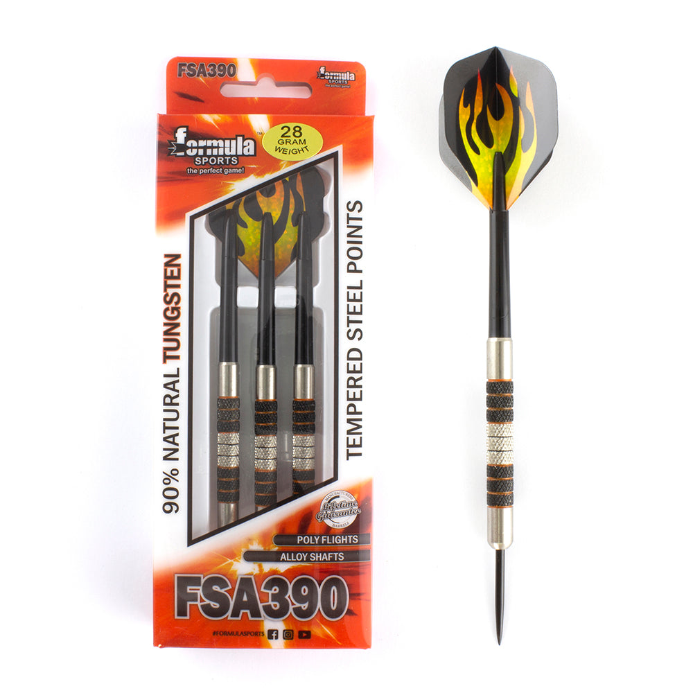 FSA 390 Steel Tip Darts 90% Tungsten