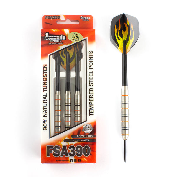 FSA 390 Steel Tip Darts 90% Tungsten