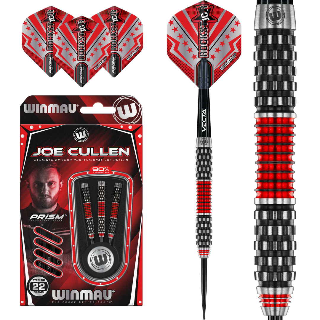 Joe Cullen Rockstar 1.0 Steel Tip Darts 90% Tungsten