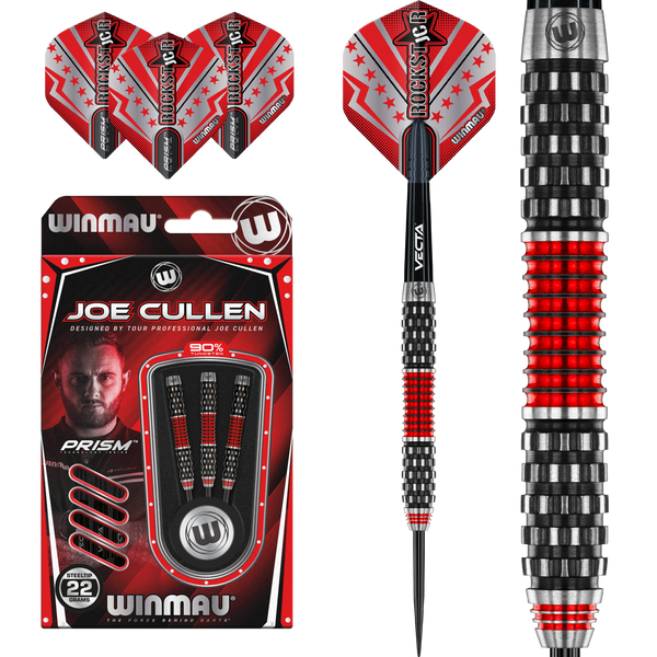 Joe Cullen Rockstar 1.0 Steel Tip Darts 90% Tungsten