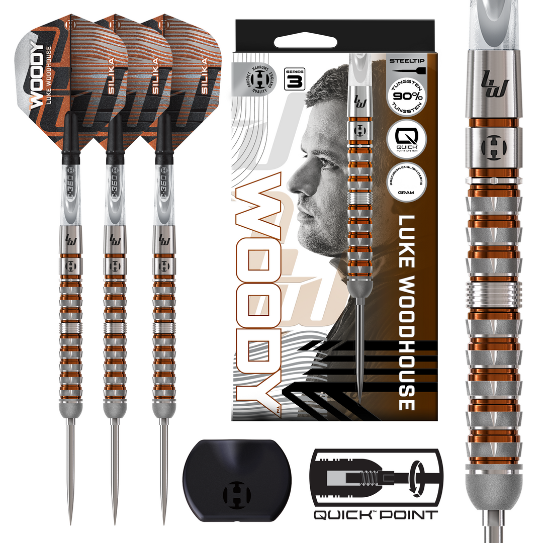 Luke Woodhouse Series 3 Quick Point Darts 90% Tungsten