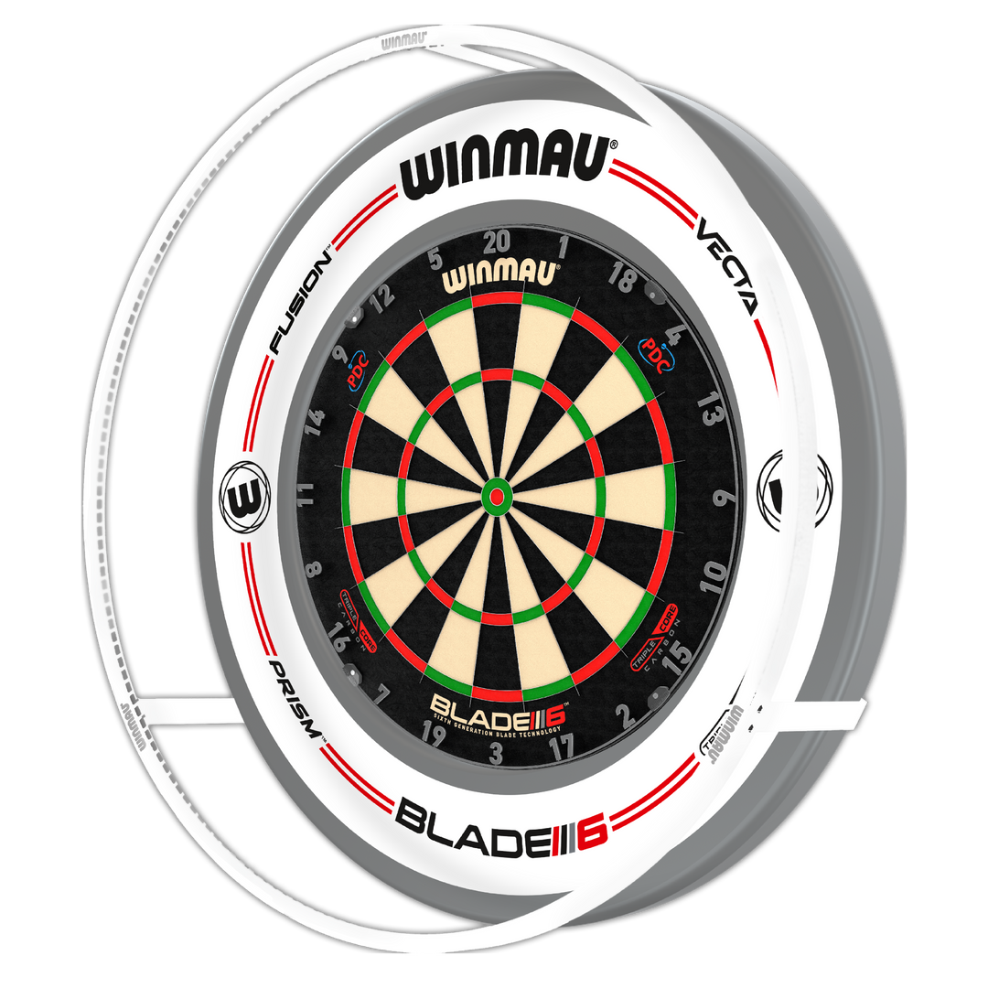 Winmau Plasma Ice White &amp; Surround Bundle