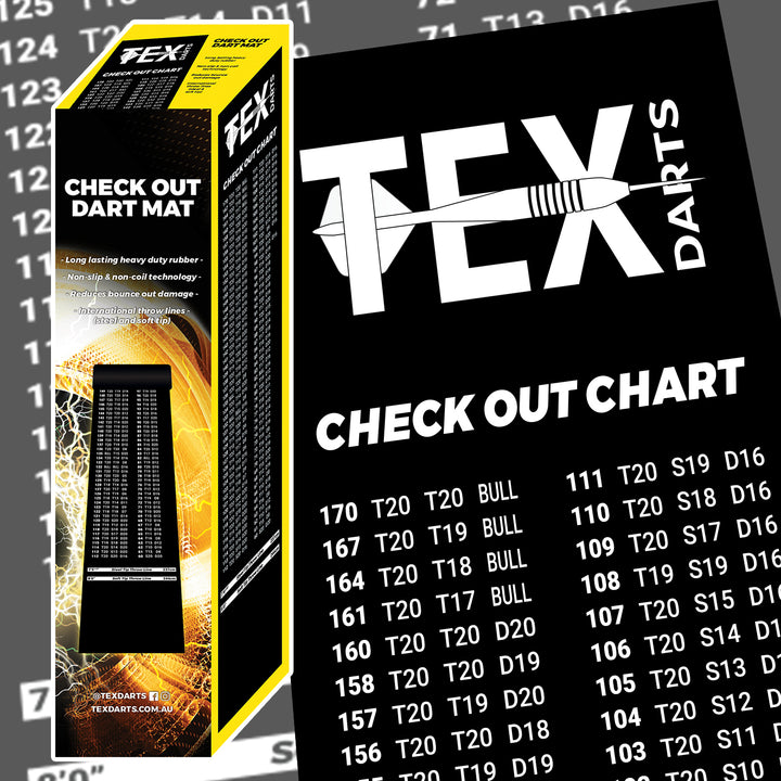 TEX Darts Check Out Mat