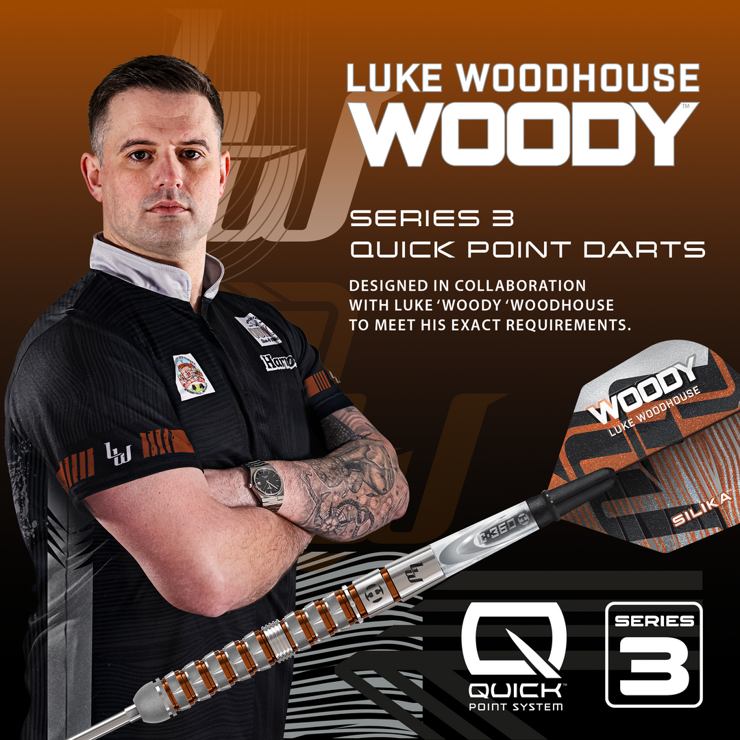 Luke Woodhouse Series 3 Quick Point Darts 90% Tungsten