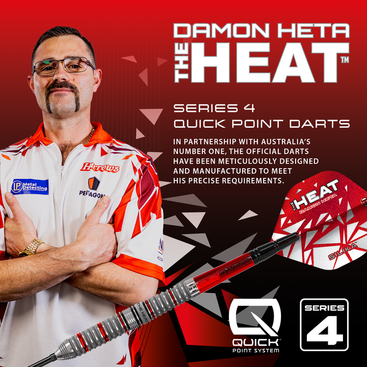 Damon Heta Series 4 Quick Point Darts 90% Tungsten