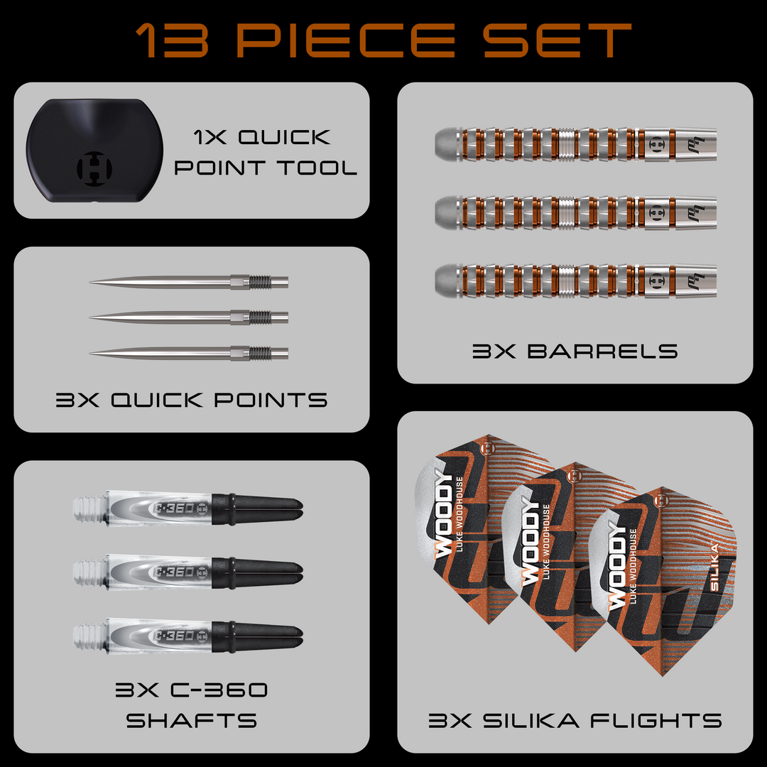 Luke Woodhouse Series 3 Quick Point Darts 90% Tungsten