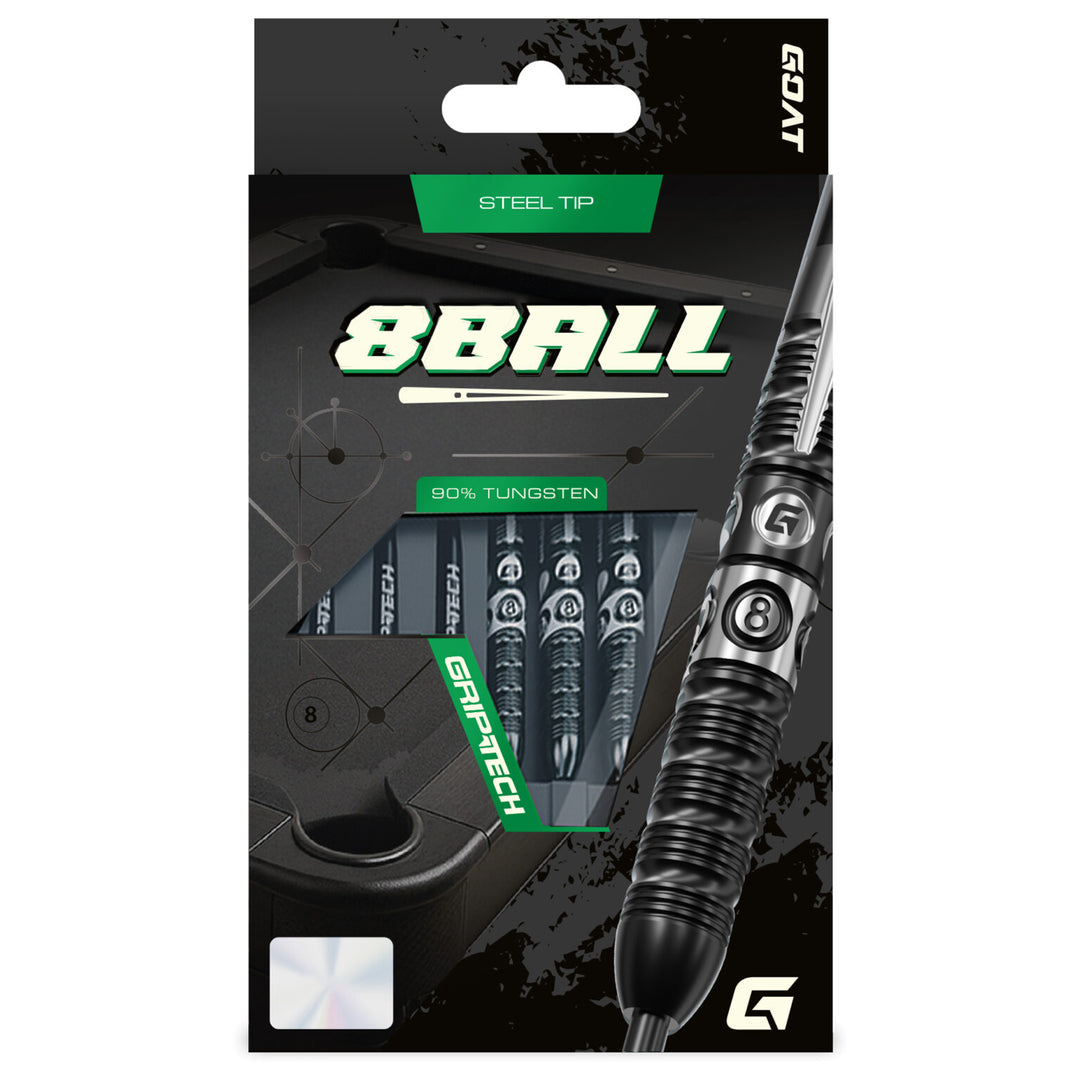 GOAT 8 Ball Steel Tip Darts 90% Tungsten
