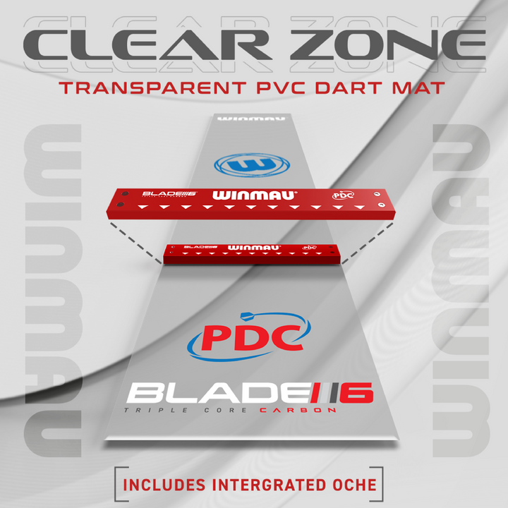 Winmau Clearzone PVC Transparent Dart Mat