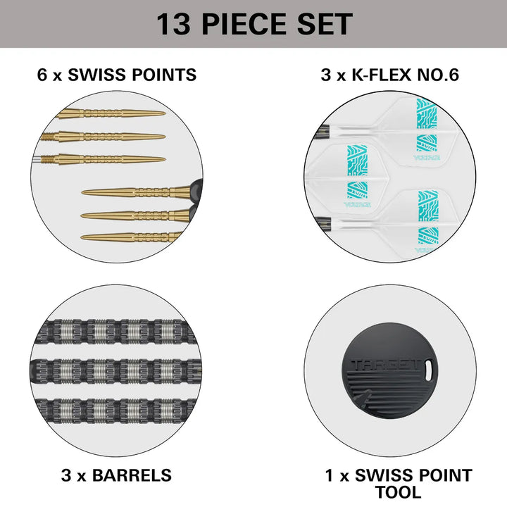 Rob Cross 95K Swiss Point Darts 95% Tungsten