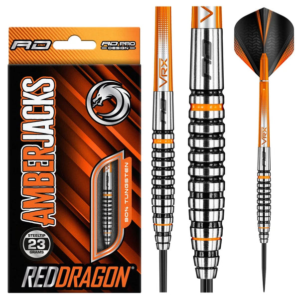Amberjack 14 Steel Tip Darts 90% Tungsten