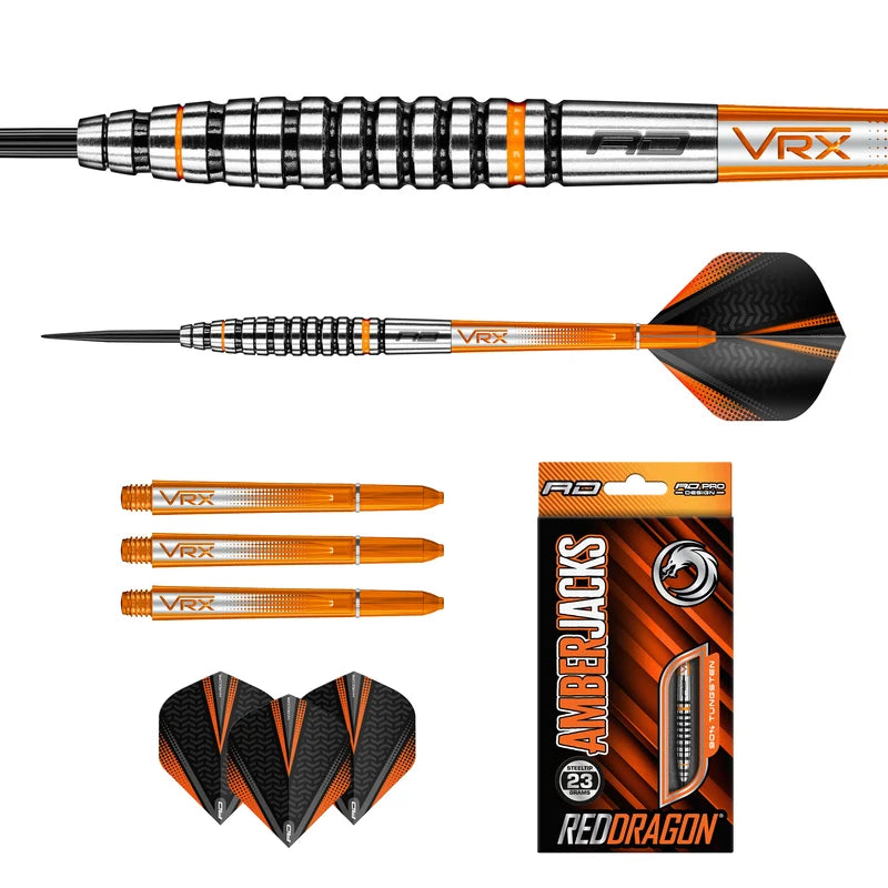 Amberjack 14 Steel Tip Darts 90% Tungsten