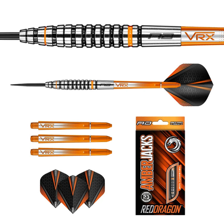 Amberjack 14 Steel Tip Darts 90% Tungsten