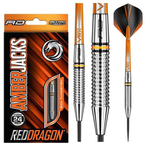Amberjack 17 Steel Tip Darts 90% Tungsten