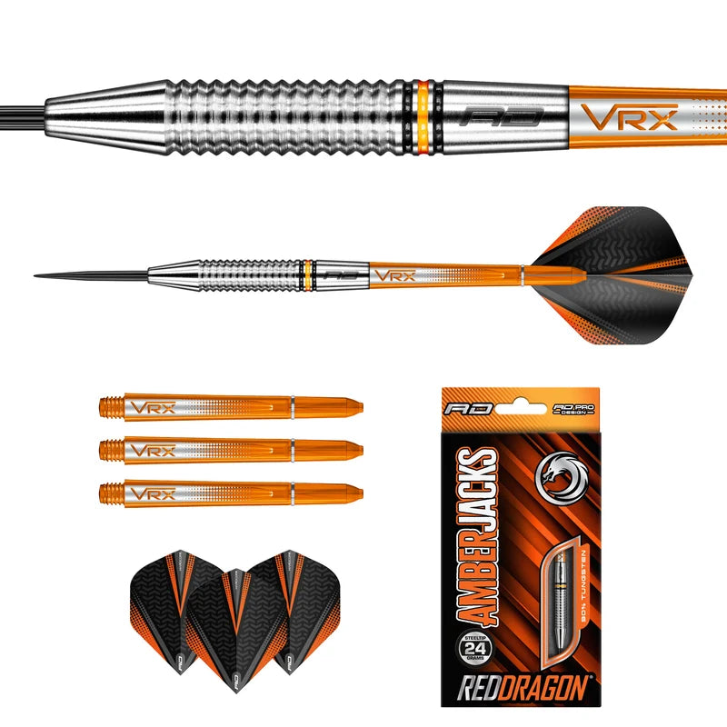 Amberjack 17 Steel Tip Darts 90% Tungsten