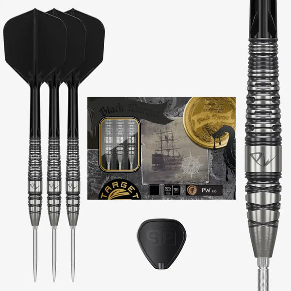 Black Marque PW 2.0 Swiss Point Darts 90% Tungsten