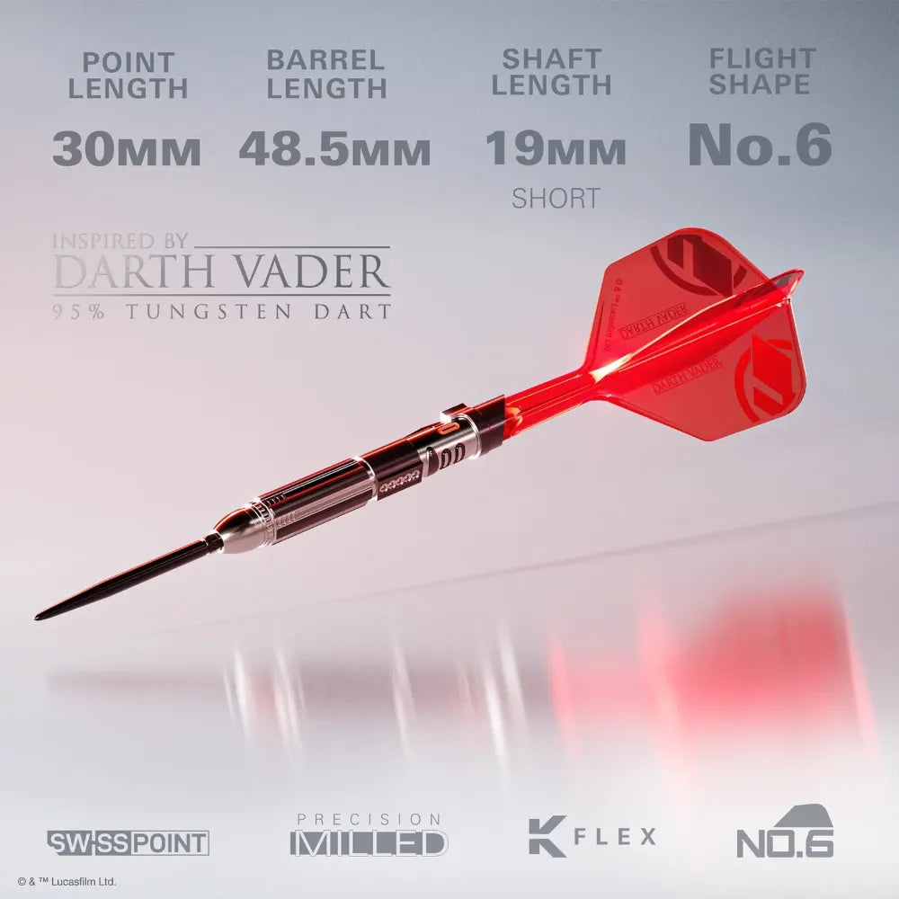 Star Wars Darth Vader Light Saber Limited Edition SP Darts 95% Tungsten