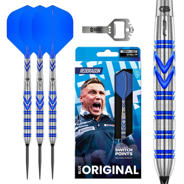 Gerwyn Price Iceman Blue Switch Point Darts 90% Tungsten