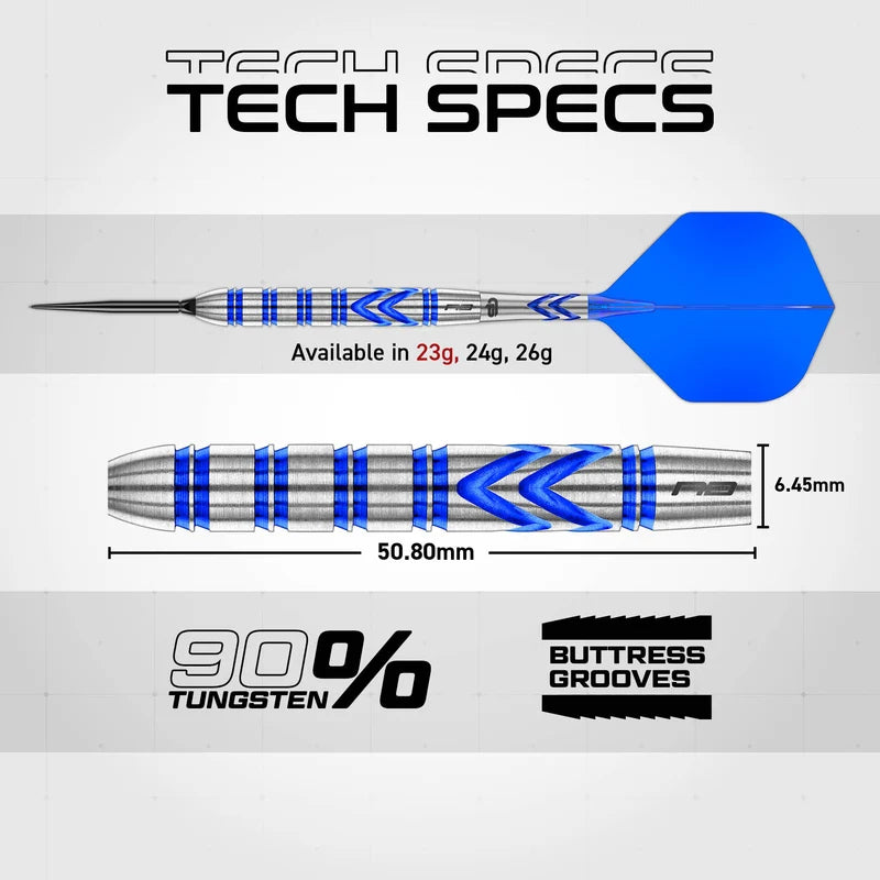 Gerwyn Price Iceman Blue Switch Point Darts 90% Tungsten