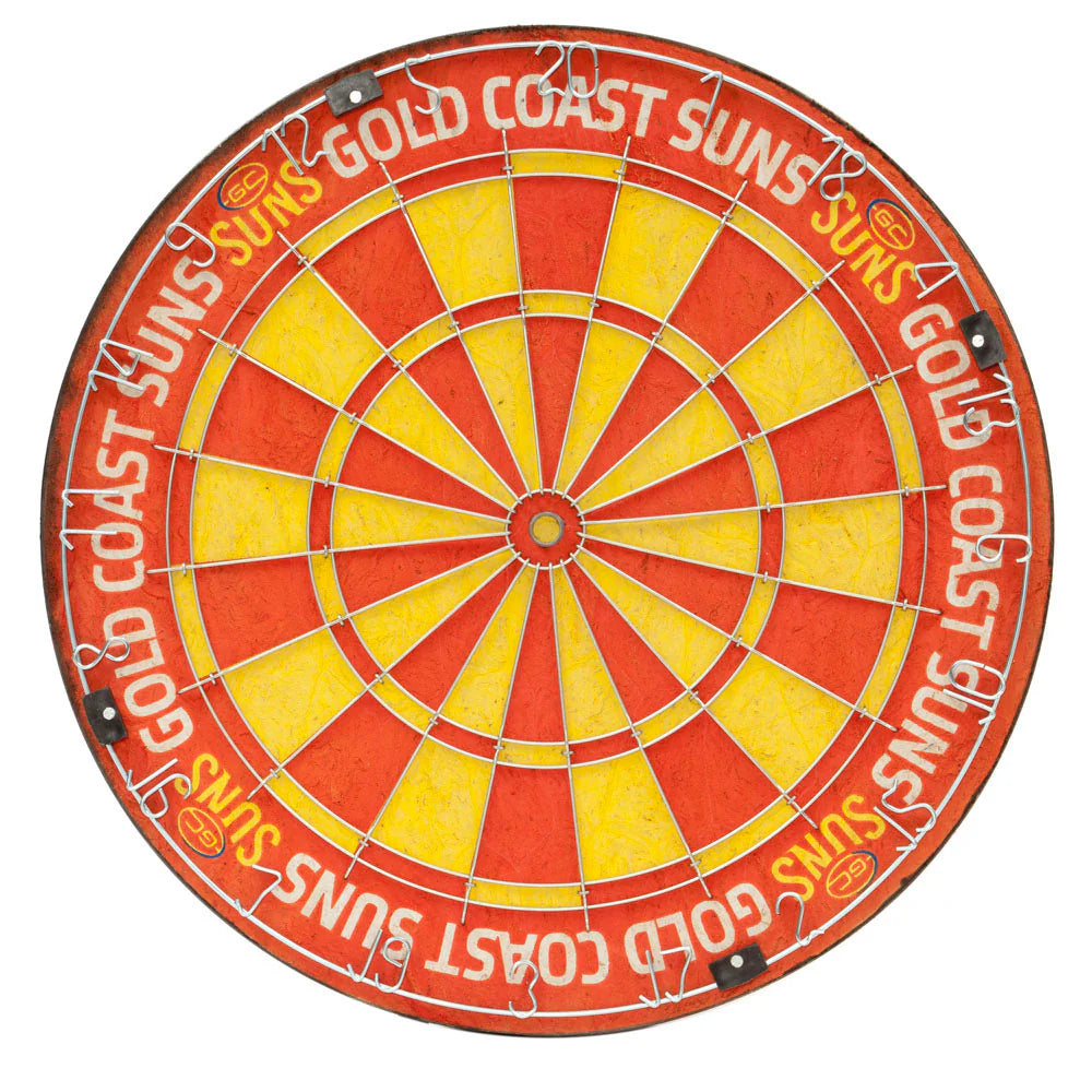 AFL Dartboard - New Style Gold Coast Suns