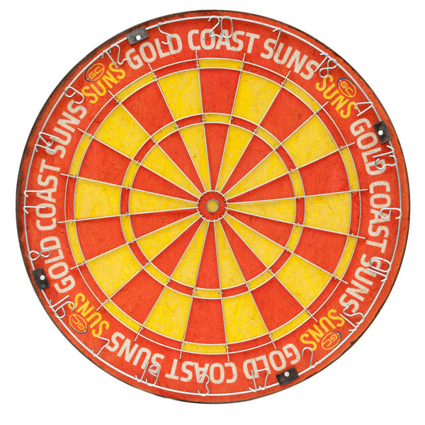 AFL Dartboard - New Style Gold Coast Suns
