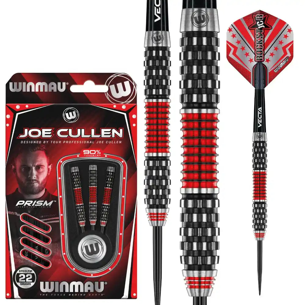 Joe Cullen Rockstar 1.0 Steel Tip Darts 90% Tungsten