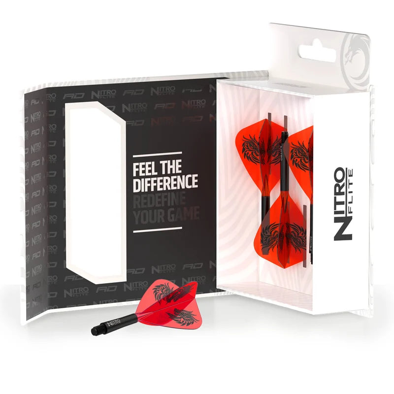 Jonny Clayton Nitro Flite Kite One-Piece Flight &amp; Shaft System