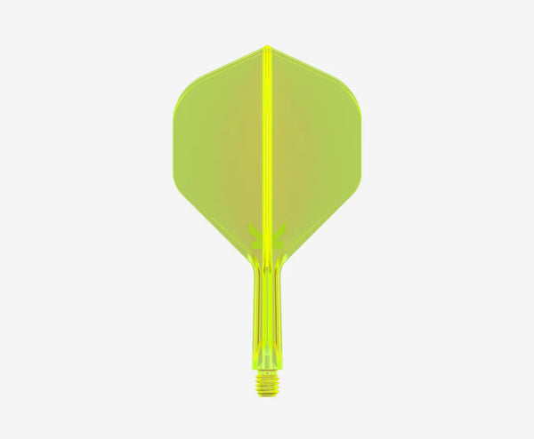 Neon Yellow K-Flex No.2 Moulded Flight and Shaft System