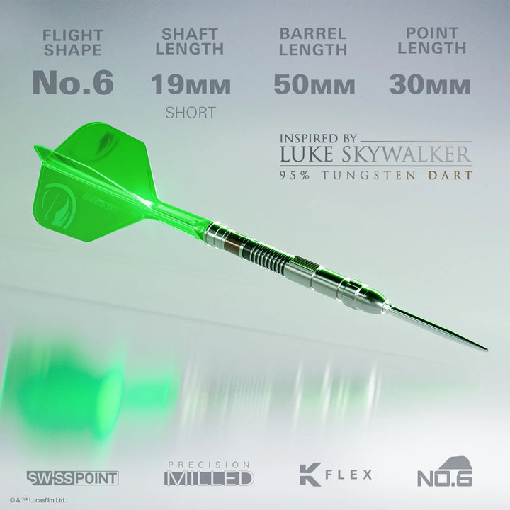 Star Wars Luke Skywalker The Jedi Knight Light Saber Limited Edition SP Darts 95%Tungsten