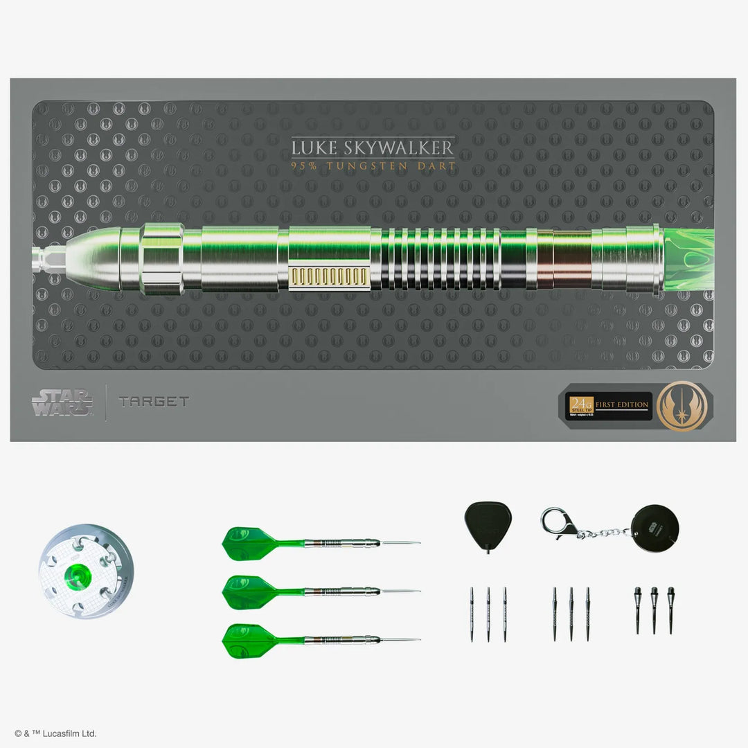 Star Wars Luke Skywalker The Jedi Knight Light Saber Limited Edition SP Darts 95%Tungsten