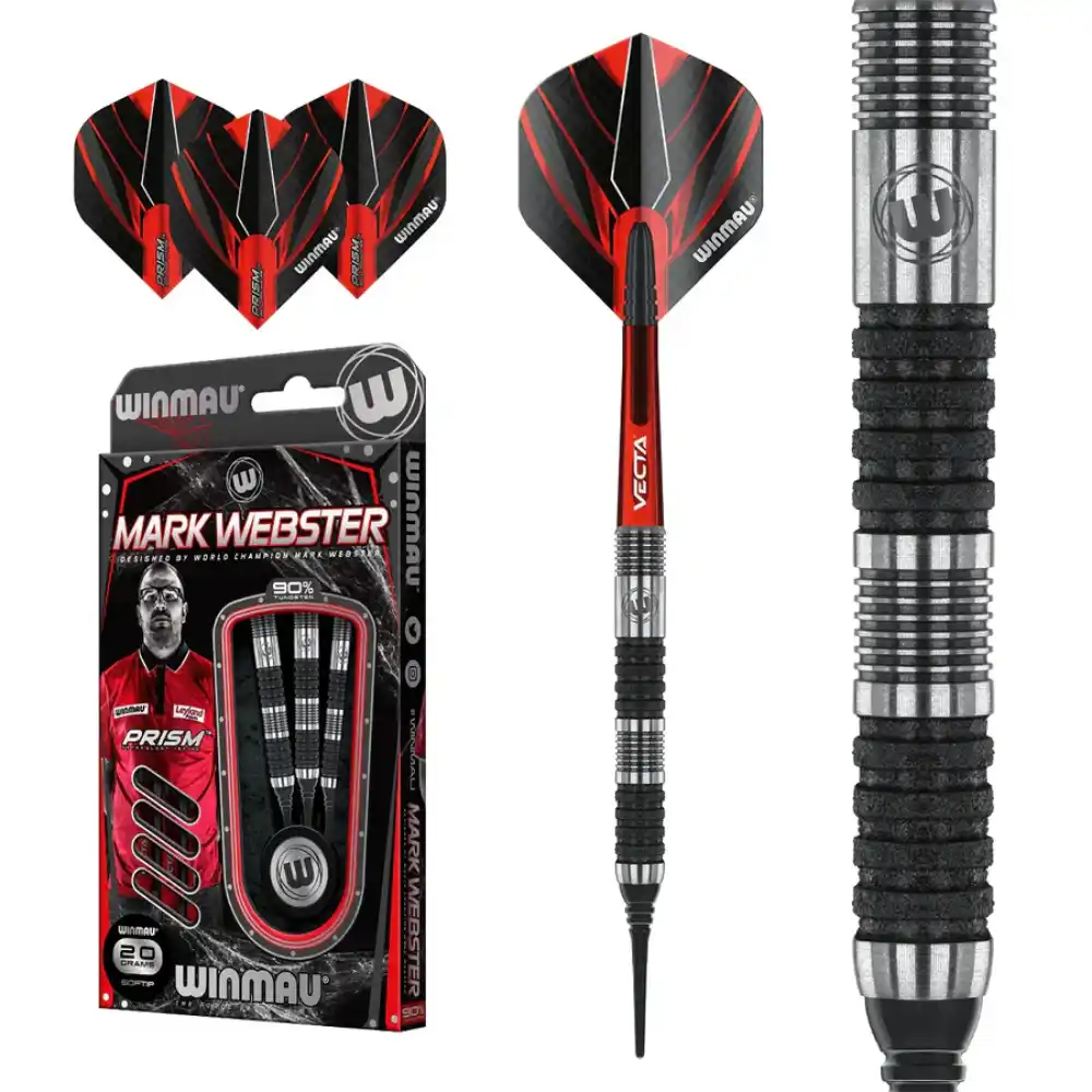Mark Webster Diamond Edition Steel Tip Darts 90% Tungsten