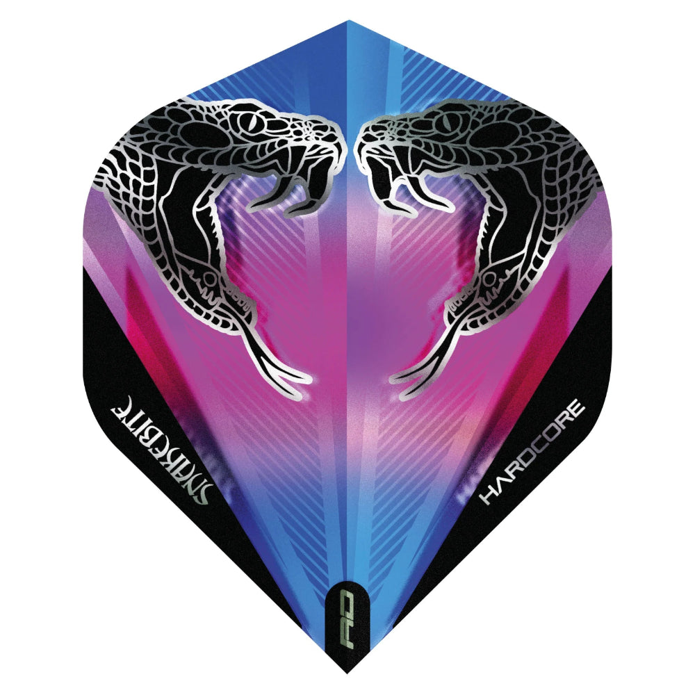 Peter Wright Snakebite Transparent Flights Black