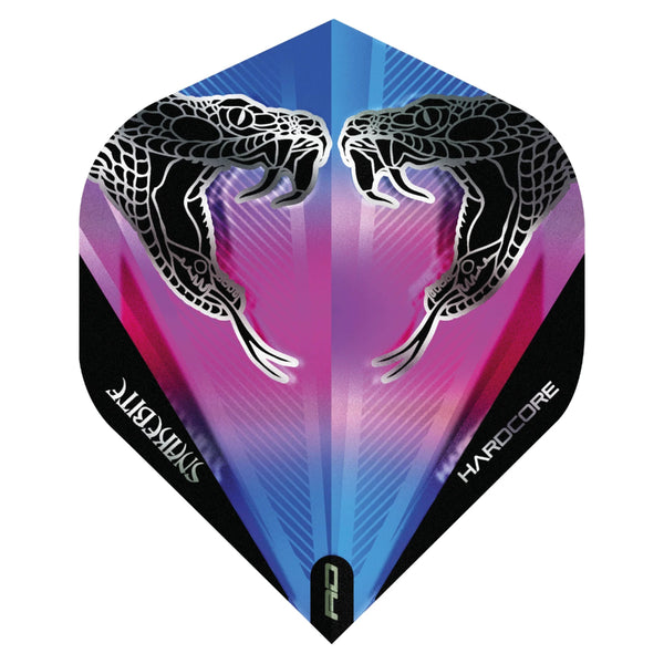 Peter Wright Snakebite Transparent Flights Black