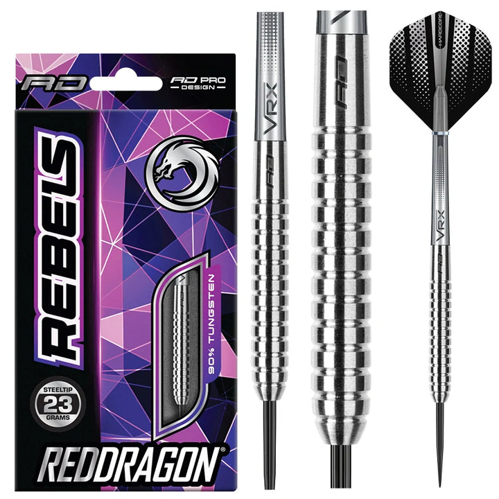 Rebel 2 Steel Tip Darts 90% Tungsten