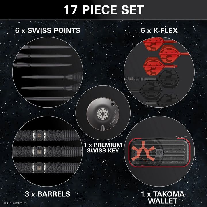 Star Wars Darth Vader Swiss Point Darts 95% Tungsten