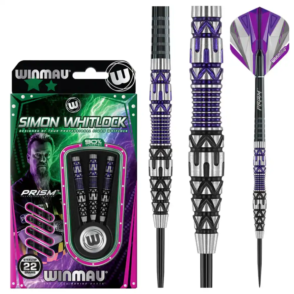 Simon Whitlock Special Edition Steel Tip Darts 90% Tungsten