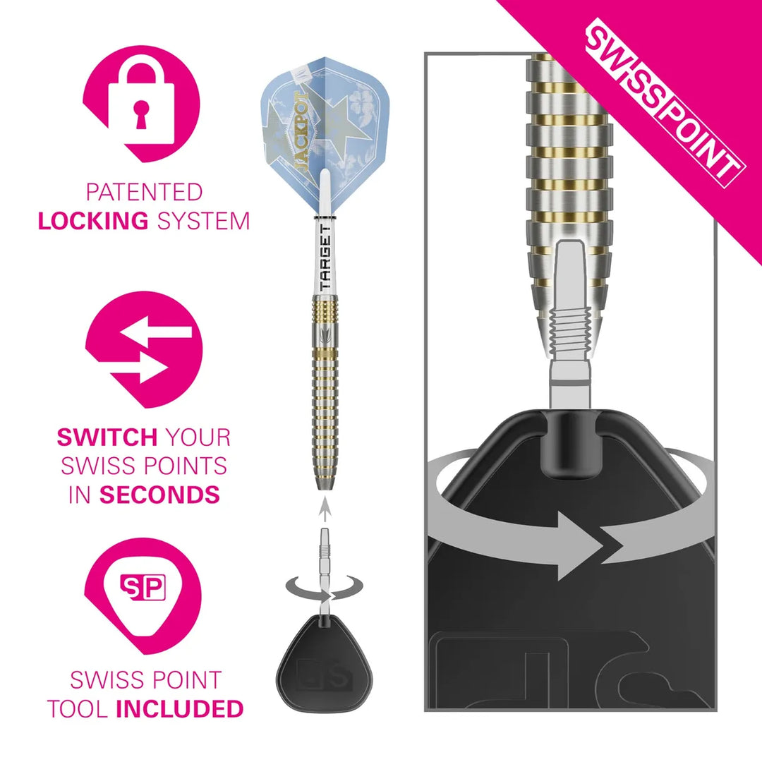 Adrian Lewis Showdown Swiss Point Darts 95% Tungsten