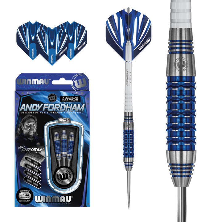 Andy Fordham SE Steel Tip Darts 90% Tungsten 24g