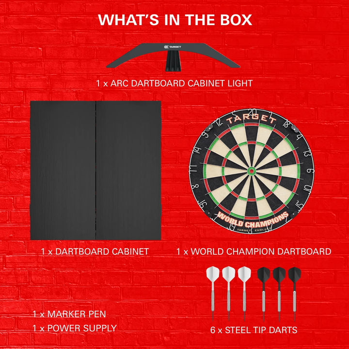 Arc Dartboard Cabinet Set