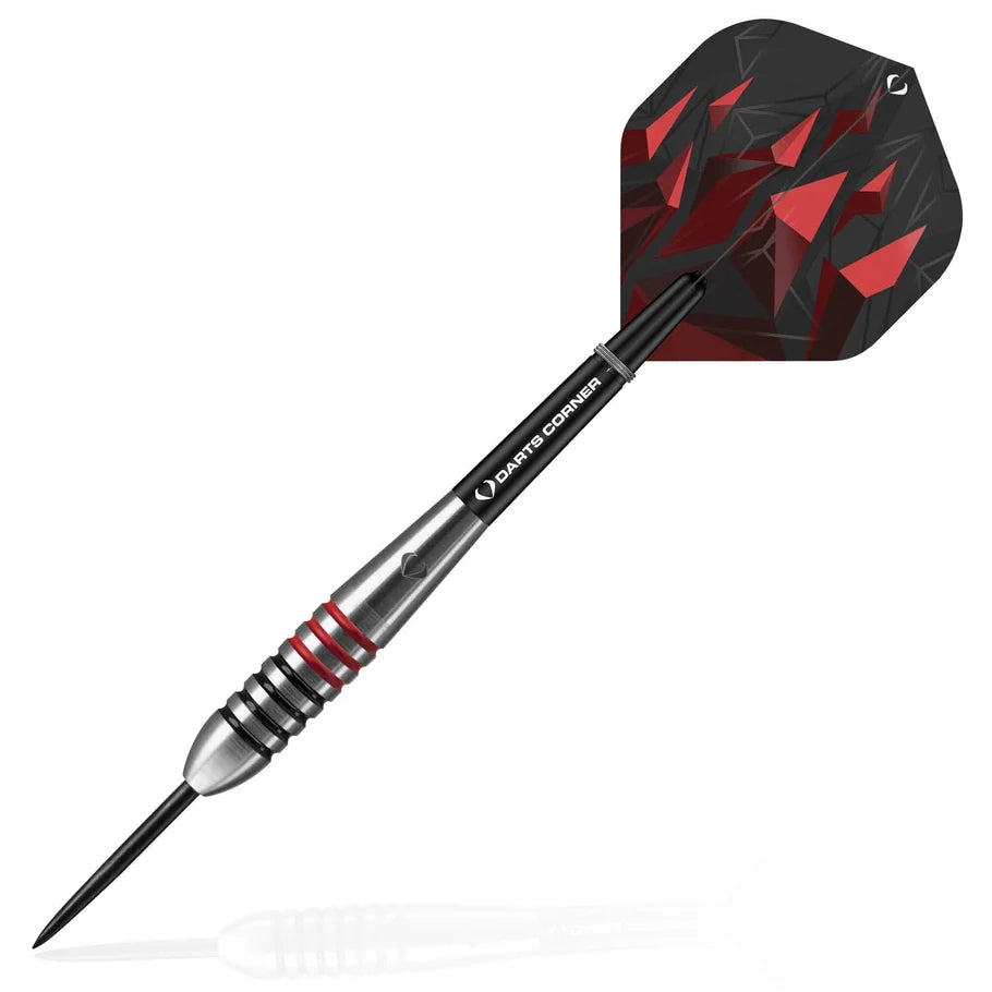 Astrofire Black &amp; Red Ringed Steel Tip Darts 90% Tungsten