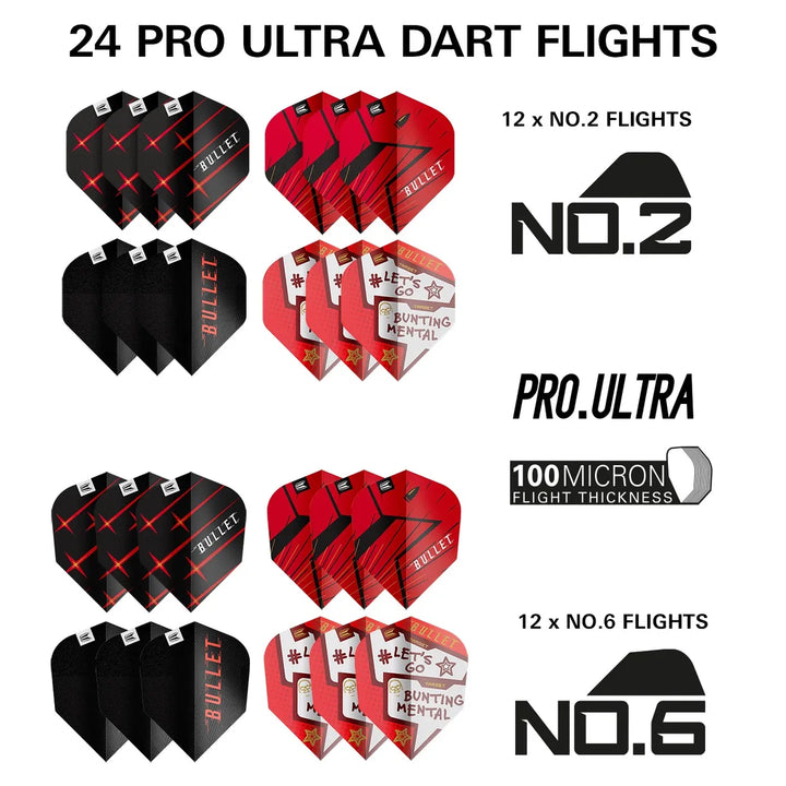 Stephen Bunting 100 Piece 22g Brass Darts Set