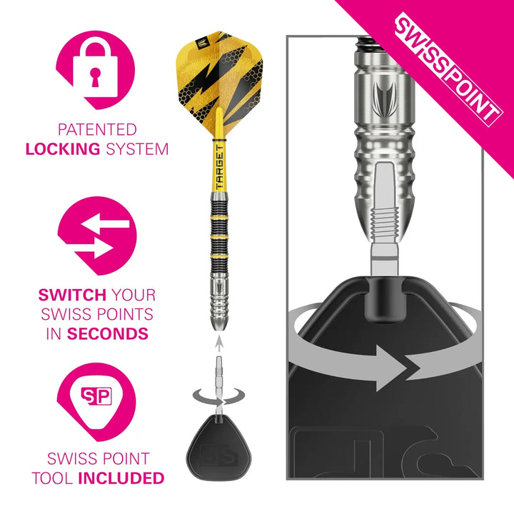 Buzz 02 Steel Tip Darts 90% Tungsten