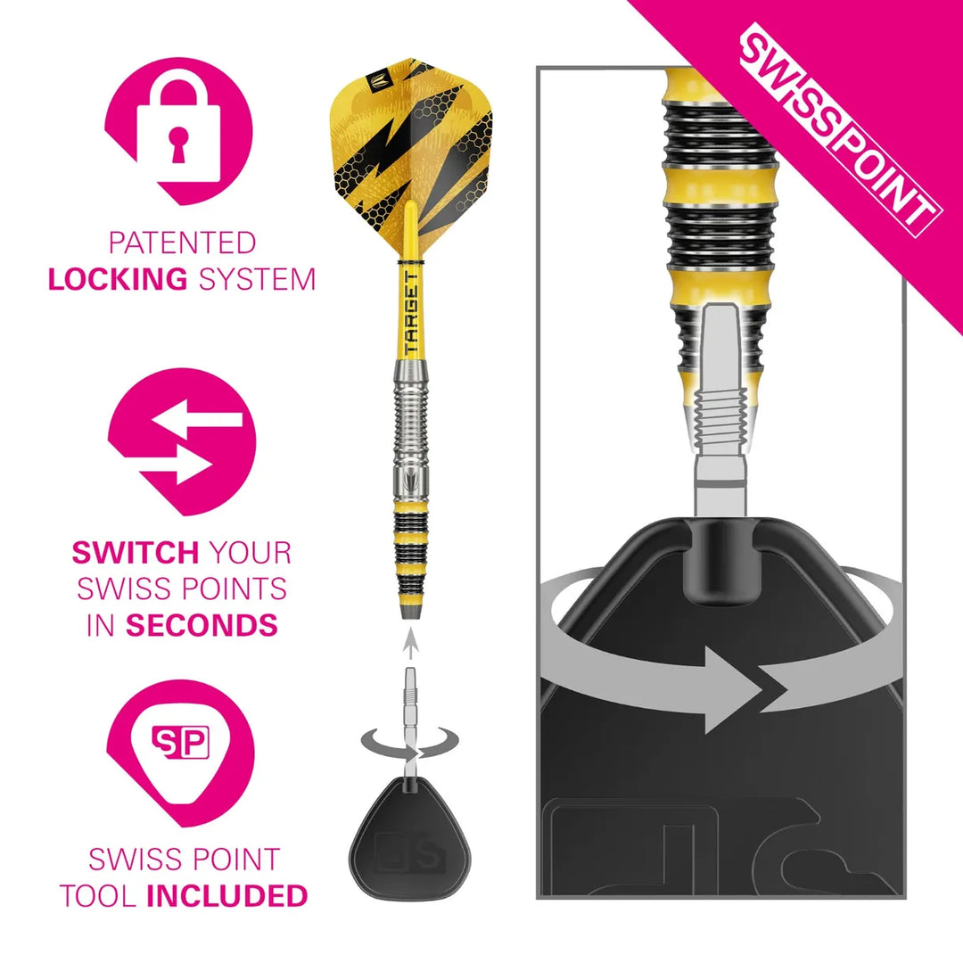Buzz 03 Steel Tip Darts 90% Tungsten