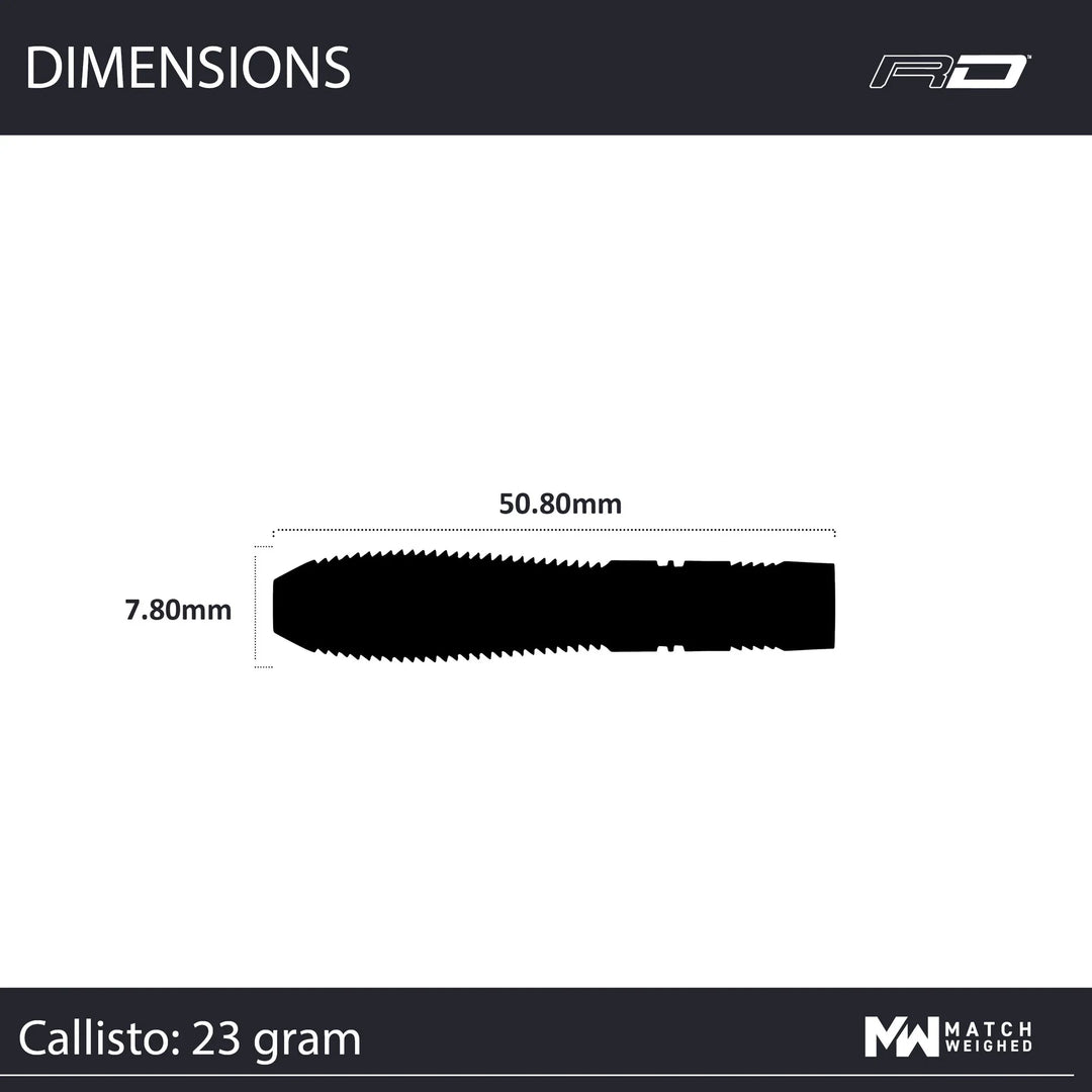 Callisto 02 Steel Tip Darts 90% Tungsten