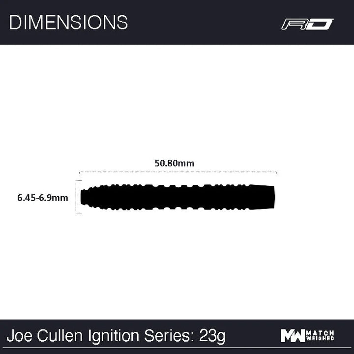Joe Cullen Ignition Steel Tip Darts 90% Tungsten